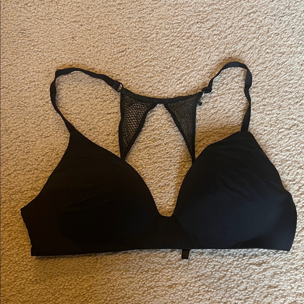 Victoria's Secret Black Mesh Detail Bralette